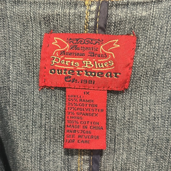 Paris Blues Outerwear women’s Jean jacket - Picture 2 of 4